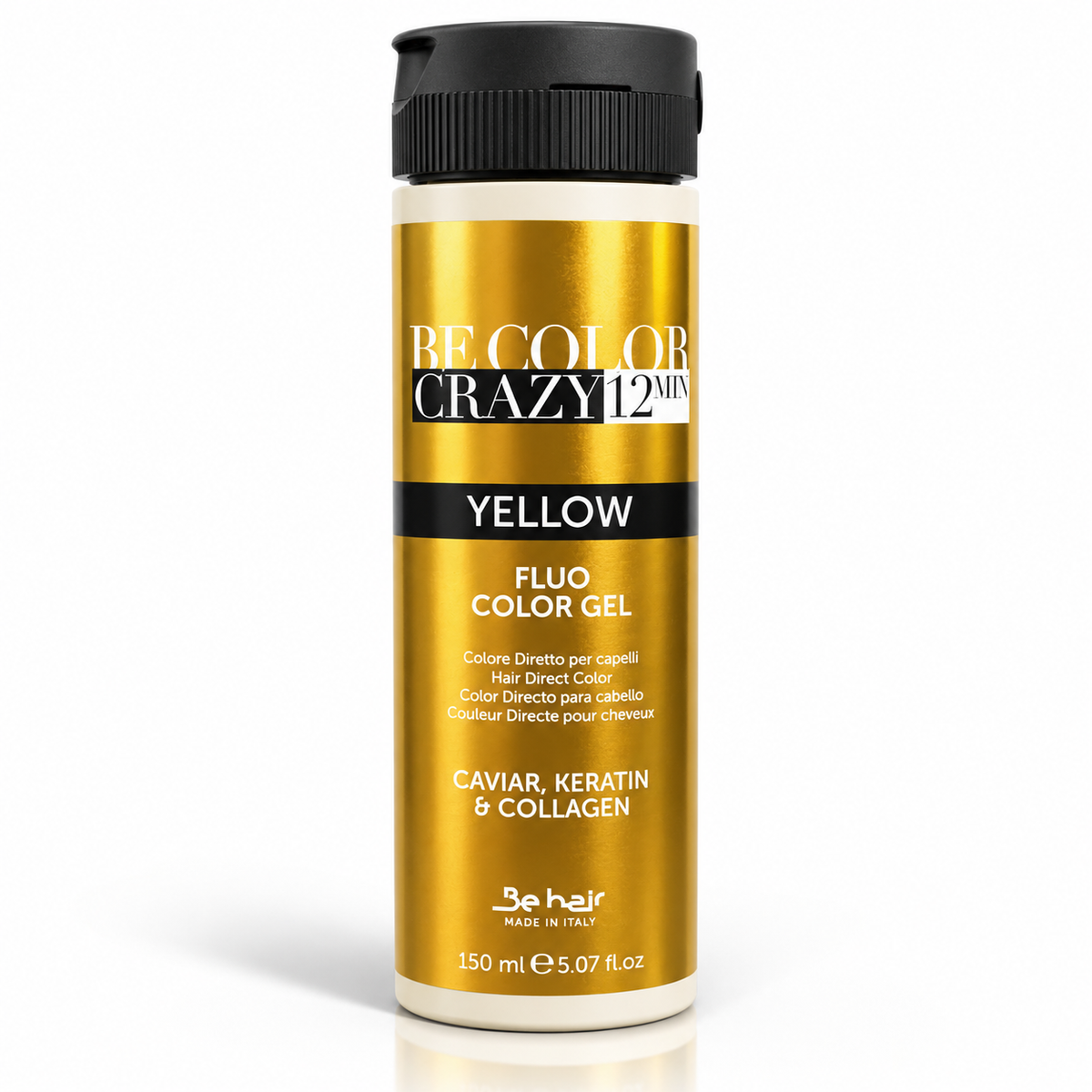 Be Color crazy 12 minuti Yellow fluo color gel da 150 ml
