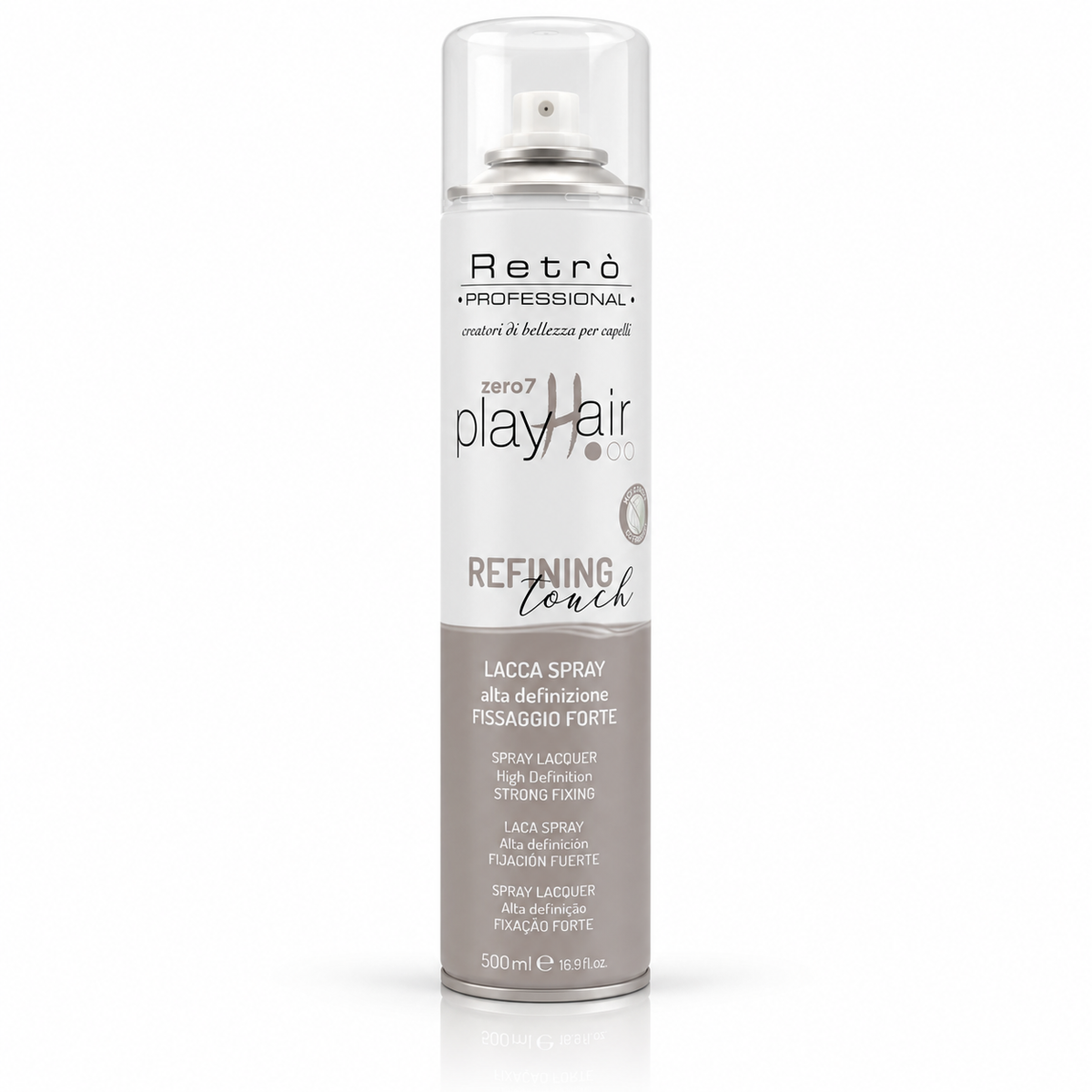 Lacca Retrò play hair zero 7 per tutti i tipi di capelli 500 ml