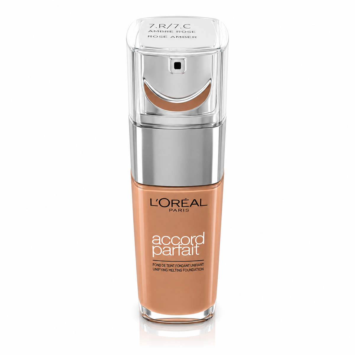 L'oreal accord parfait fondotinta fluido uniformante effetto naturale cod 7R/7C da 30 ml ROSE AMBER