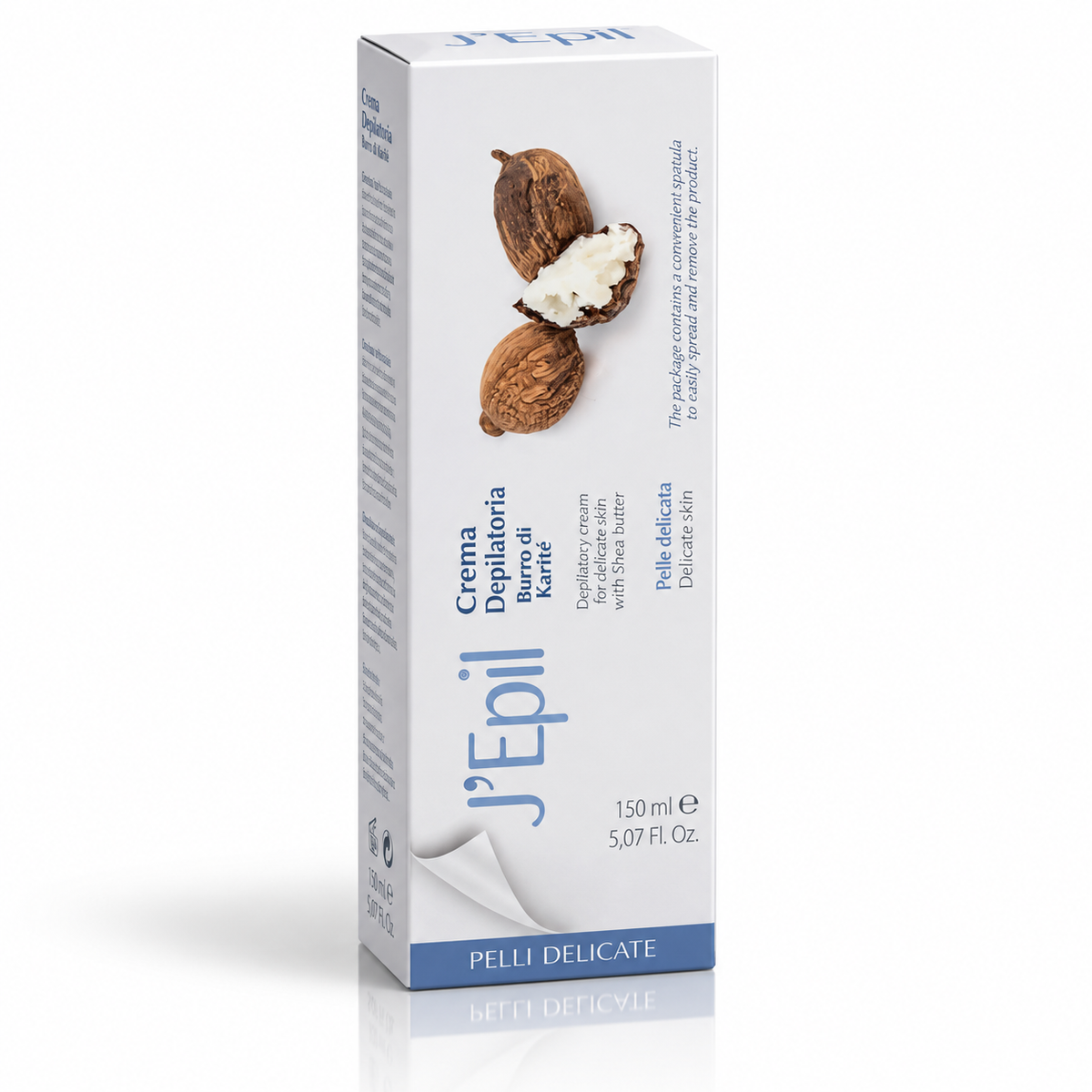 J'Epil Crema depèilatoria al burro di Karitè da 150 ml