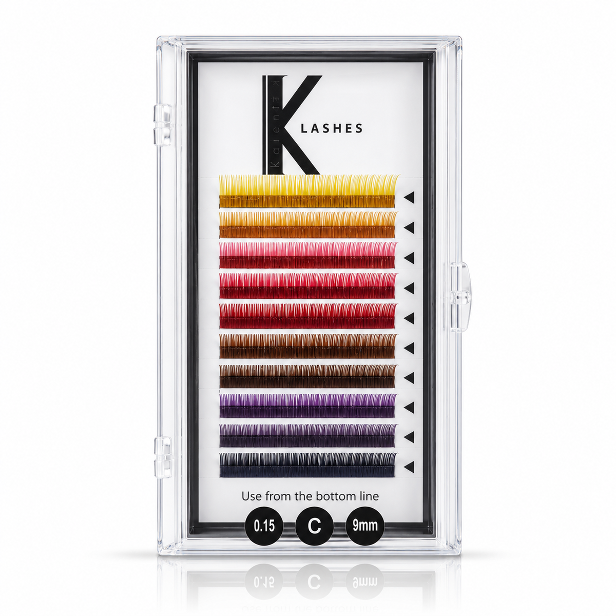 KALENTIN EXTENTION CIGLIA COLORFUL C 015 C 9MM