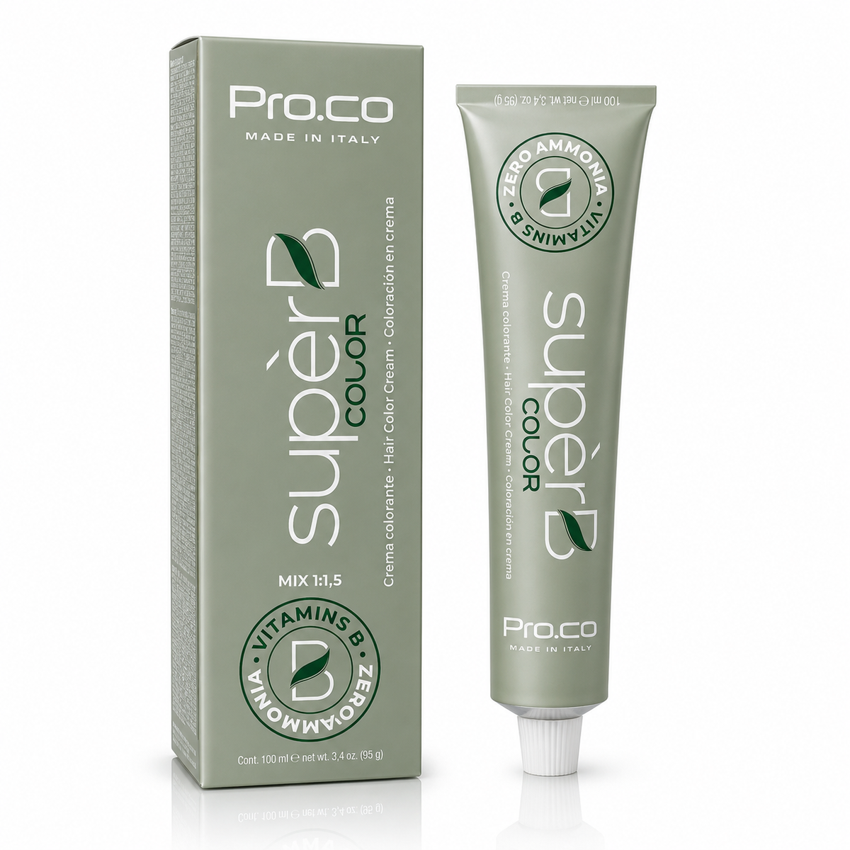 PRO.CO SUPER B CREMA COLORANTE FREE AMMONIA DA 100 ML
