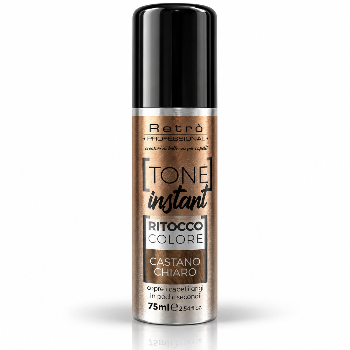 Retrò I-Tone ritocco spray per capelli da 75 ml Castano chiaro