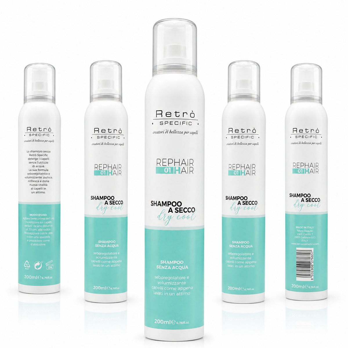REPHAIR SHAMPOO SECCO SENZA ACQUA PER TUTTI I TIPI DI CAPELLI 200 ML