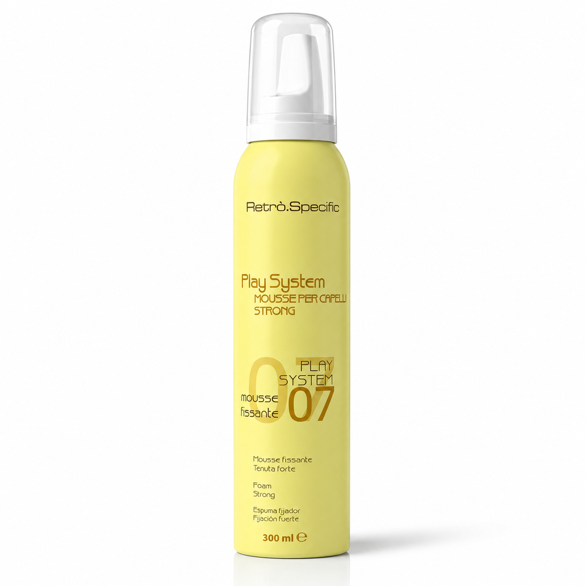 PLAY HAIR 07 MOUSSE Strong Hold Retrò.Specific 300 ml