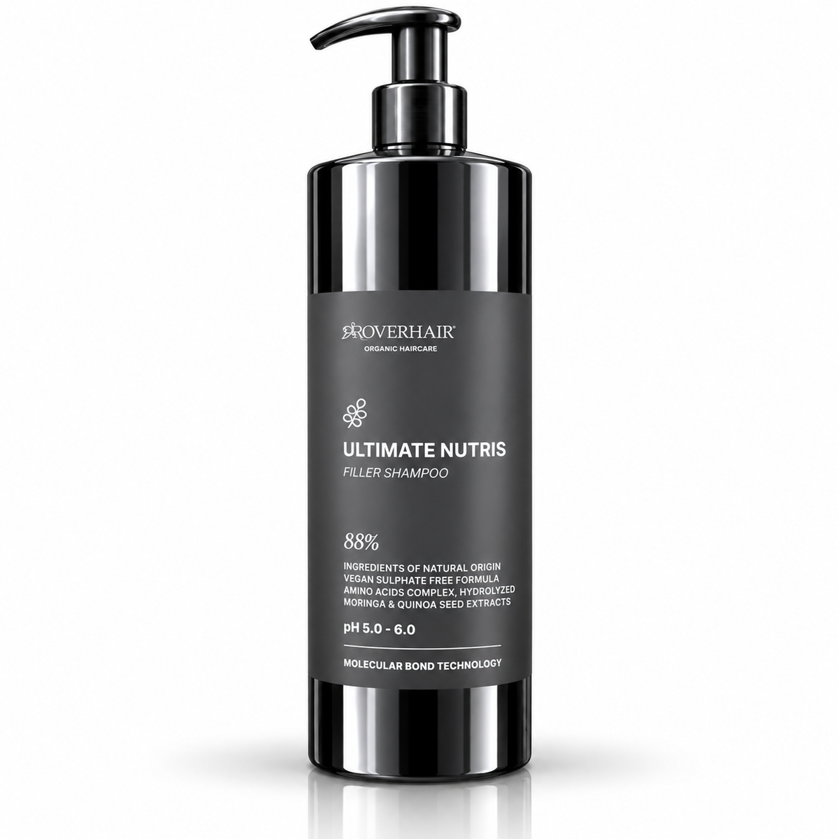 Roverhair Ultimate Nutris Filler shampoo con l'85% di ingredienti naturali Ph 4.0-5.0 da 1000 ml