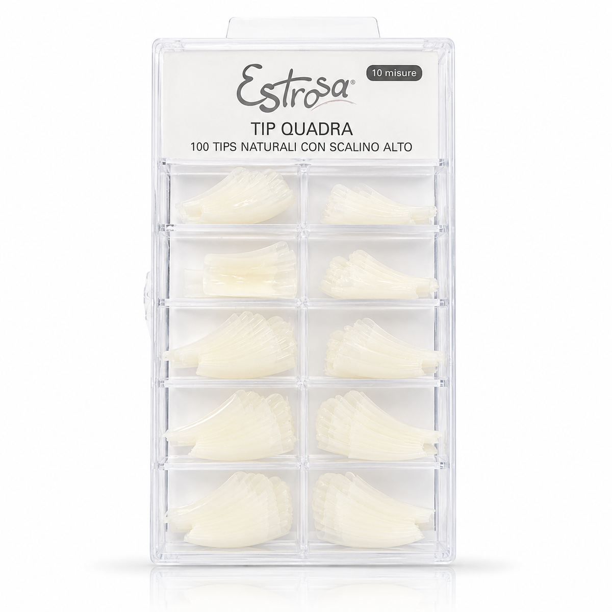 Estrosa Tip quadra con scalino alto 100 pzz di varie misure